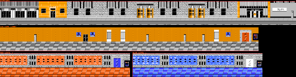 Thumbnail for a map of Stage 6 for the NES game NARC.