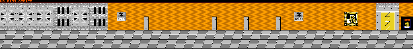 Thumbnail for a map of Stage 7 for the NES game NARC.