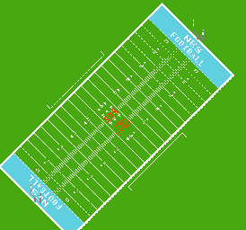 Thumbnail for a map of Football Field (Large Scale) for the NES game NES Play Action Football.