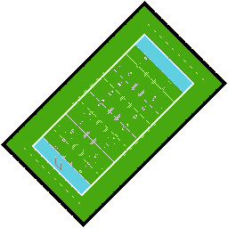 Thumbnail for a map of Football Field (Small Scale) for the NES game NES Play Action Football.