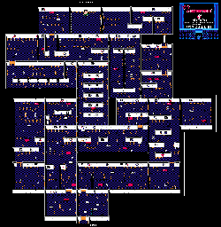 Thumbnail for a map of Stage 5: Museum Of Art for the NES game New Ghostbusters II.