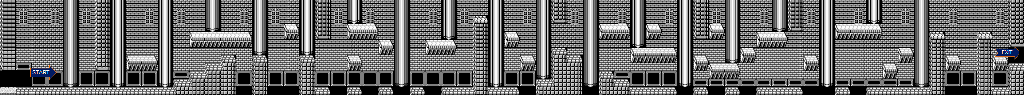 Thumbnail for a map of Stage 3-2: Ironfist Castle for the NES game Ninja Crusaders.