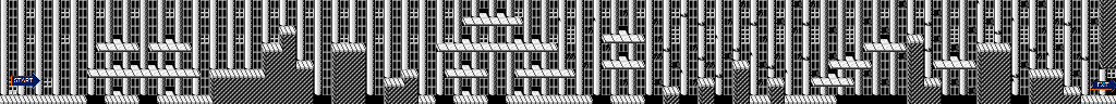 Thumbnail for a map of Stage 5-2: Temple Of The Cursed for the NES game Ninja Crusaders.