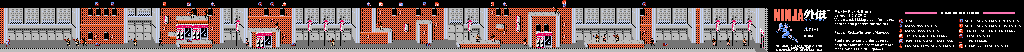Thumbnail for a map of Act I Scene 1 for the NES game Ninja Gaiden.