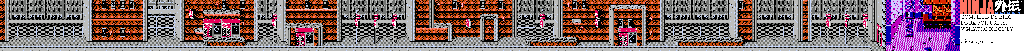 Thumbnail for a map of Act I Scenes 1 & 2 (Unmarked) for the NES game Ninja Gaiden.