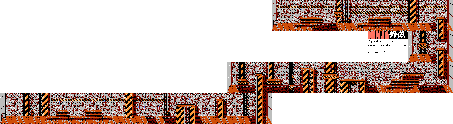 Thumbnail for a map of Act II Scene 1 (Unmarked) for the NES game Ninja Gaiden.