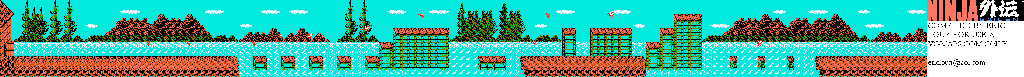 Thumbnail for a map of Act III Scene 1 (Unmarked) for the NES game Ninja Gaiden.