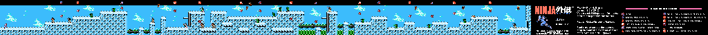 Thumbnail for a map of Act III Scene 2 for the NES game Ninja Gaiden.