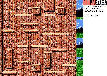 Thumbnail for a map of Act V Scene 2 (Unmarked) for the NES game Ninja Gaiden.