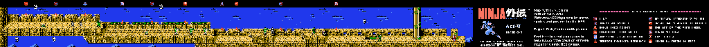 Thumbnail for a map of Act VI Scene 1 for the NES game Ninja Gaiden.