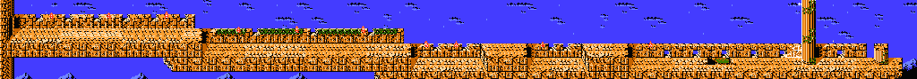 Thumbnail for a map of Act VI Scene 1 (Unmarked) for the NES game Ninja Gaiden.