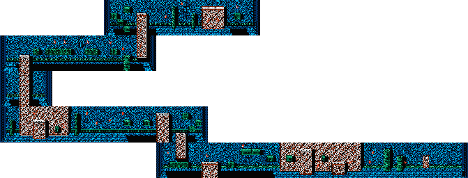 Thumbnail for a map of Act VI Scene 2 (Unmarked) for the NES game Ninja Gaiden.
