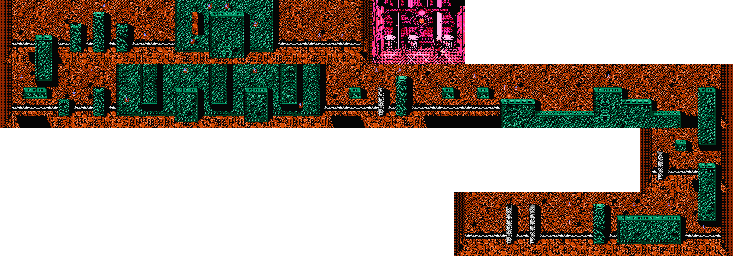 Thumbnail for a map of Act VI Scene 3 (Unmarked) for the NES game Ninja Gaiden.