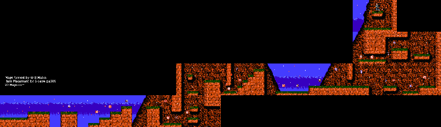 Thumbnail for a map of Act II Scene 2 for the NES game Ninja Gaiden - Episode II: The Dark Sword Of Chaos.