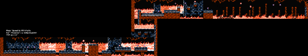 Thumbnail for a map of Act IV Scene 1 for the NES game Ninja Gaiden - Episode II: The Dark Sword Of Chaos.