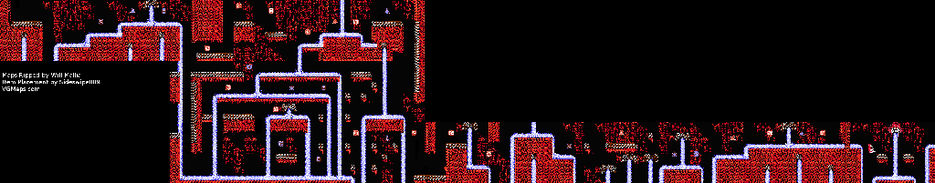 Thumbnail for a map of Act IV Scene 2 for the NES game Ninja Gaiden - Episode II: The Dark Sword Of Chaos.