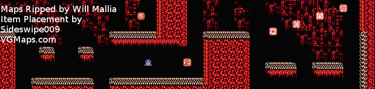 Thumbnail for a map of Act V Scene 1 for the NES game Ninja Gaiden - Episode II: The Dark Sword Of Chaos.