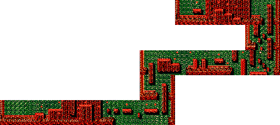 Thumbnail for a map of Act VII Scene 1 (Unmarked) for the NES game Ninja Gaiden - Episode II: The Dark Sword Of Chaos.