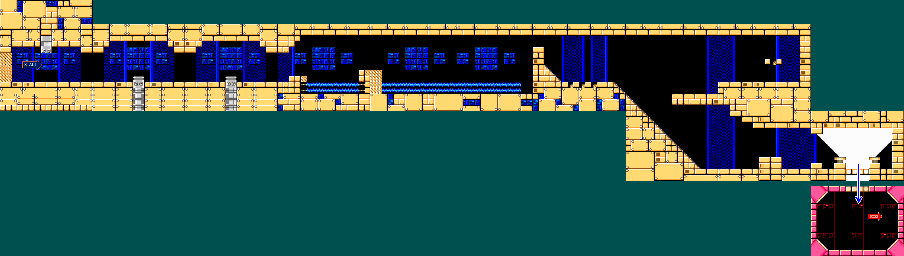 Thumbnail for a map of World 1-2 for the NES game Ninja Jajamaru: Ginga Daisakusen.