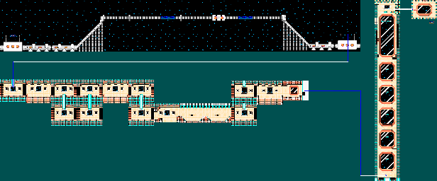 Thumbnail for a map of World 2-1 for the NES game Ninja Jajamaru: Ginga Daisakusen.