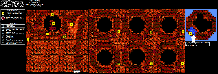 Thumbnail for a map of Flame Shrine for the NES game Ninjara Hoi!.