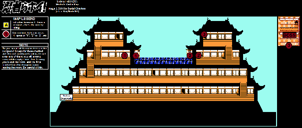 Thumbnail for a map of Genbu's Castle for the NES game Ninjara Hoi!.