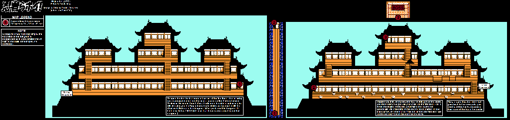 Thumbnail for a map of Seiryu's Castle for the NES game Ninjara Hoi!.