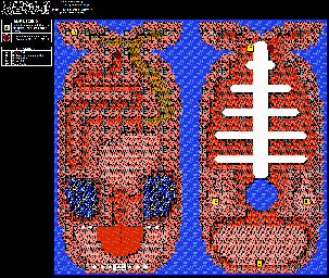 Thumbnail for a map of Whale's Belly Dungeon for the NES game Ninjara Hoi!.
