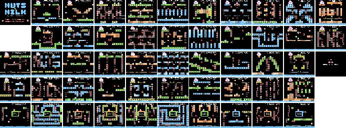 Thumbnail for a map of Maps for the NES game Nuts & Milk.