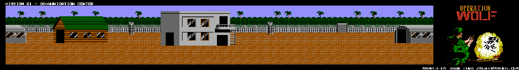 Thumbnail for a map of Communication Center for the NES game Operation Wolf.