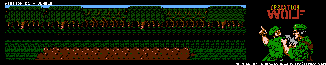 Thumbnail for a map of Jungle for the NES game Operation Wolf.