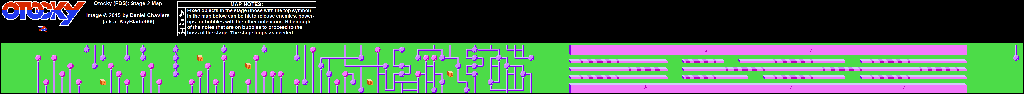 Thumbnail for a map of Stage 02 for the NES game Otocky.