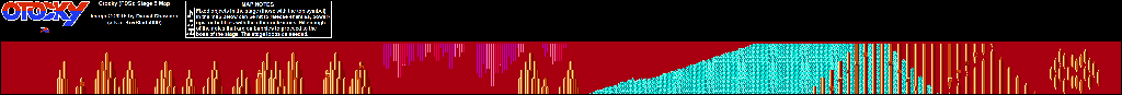 Thumbnail for a map of Stage 05 for the NES game Otocky.