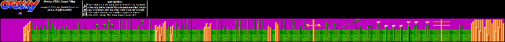 Thumbnail for a map of Stage 07 for the NES game Otocky.