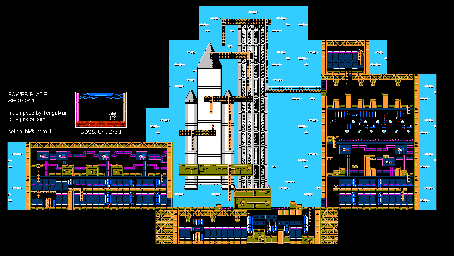 Thumbnail for a map of Sector 1 for the NES game Power Blade.