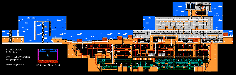 Thumbnail for a map of Sector 5 for the NES game Power Blade.