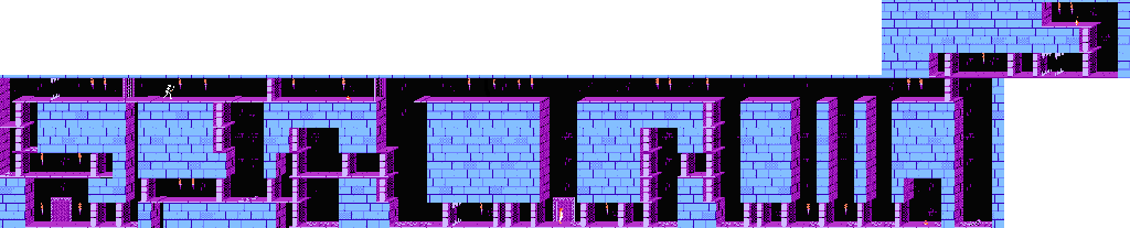 Thumbnail for a map of Level 03 for the NES game Prince Of Persia.