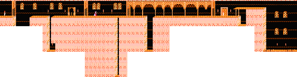 Thumbnail for a map of Level 06 for the NES game Prince Of Persia.