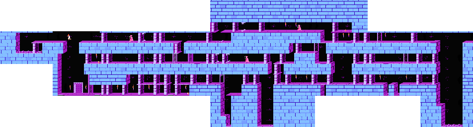 Thumbnail for a map of Level 07 for the NES game Prince Of Persia.