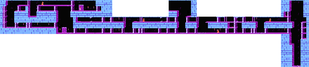 Thumbnail for a map of Level 08 for the NES game Prince Of Persia.