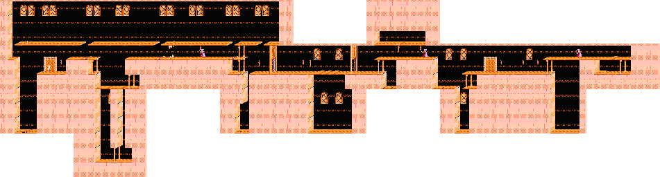 Thumbnail for a map of Level 11 for the NES game Prince Of Persia.
