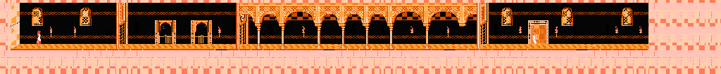 Thumbnail for a map of Level 13 for the NES game Prince Of Persia.