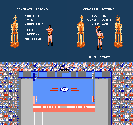 Thumbnail for a map of Double Title Ring for the NES game Pro Wrestling.