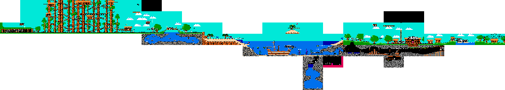 Thumbnail for a map of Treasure Island Dizzy Map for the NES game Quattro Adventure.