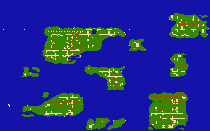 Thumbnail for a map of World for the NES game Raid On Bungeling Bay.