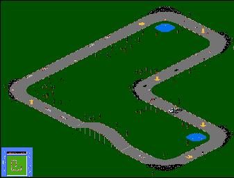 Thumbnail for a map of Track-02 for the NES game R.C. Pro-Am II.