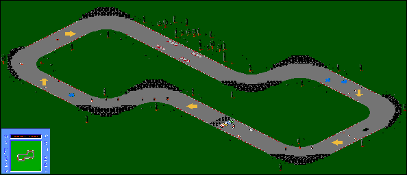 Thumbnail for a map of Track-03 for the NES game R.C. Pro-Am II.