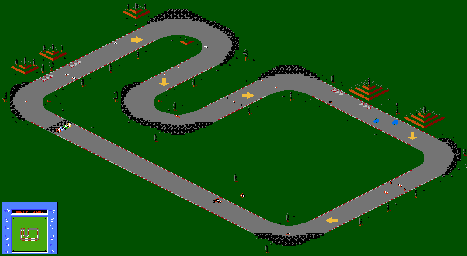 Thumbnail for a map of Track-04 for the NES game R.C. Pro-Am II.