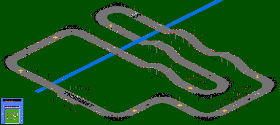 Thumbnail for a map of Track-05 for the NES game R.C. Pro-Am II.