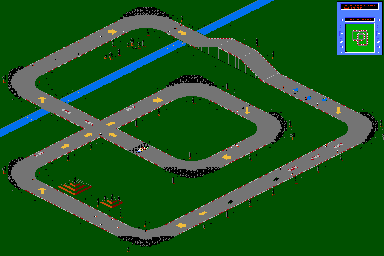 Thumbnail for a map of Track-07 for the NES game R.C. Pro-Am II.